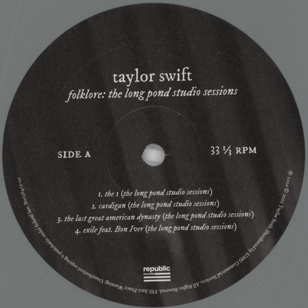 Taylor Swift Folklore: The Long Pond Studio Sessions - Grey Vinyl 