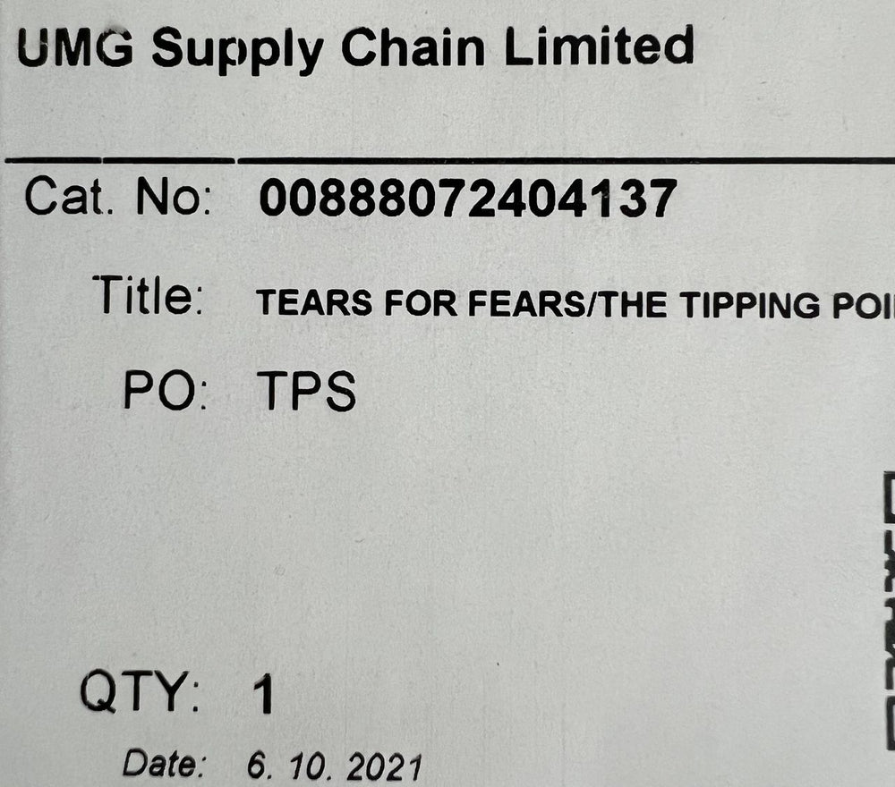 Tears For Fears The Tipping Point - Test Pressing - Autographed by Curt and Roland UK vinyl LP album (LP record) 0888072404137