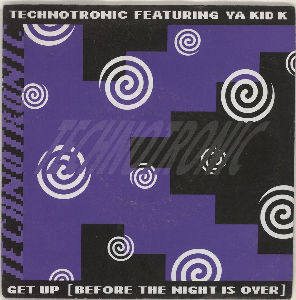 Technotronic Get Up (Before The Night Is Over) UK 7" vinyl single (7 inch record / 45) SYR8