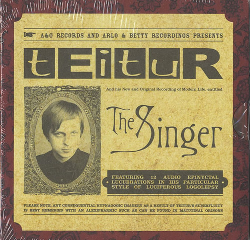 Teitur The Singer UK CD album (CDLP) CDAG26