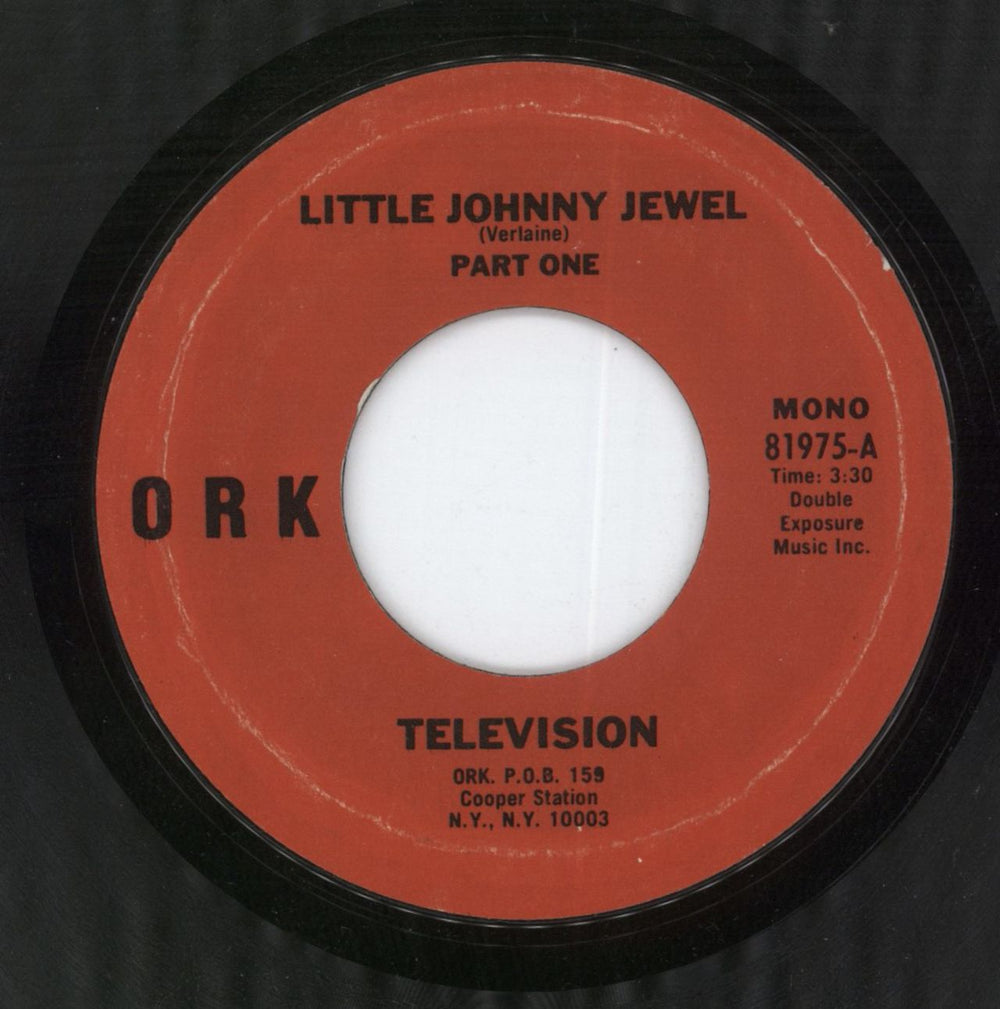 Television Little Johnny Jewel US 7" vinyl single (7 inch record / 45) 81975