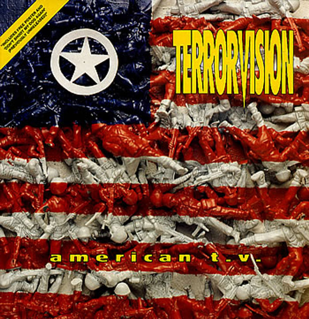 Terrorvision American T.V. + Poster UK 12" vinyl single (12 inch record / Maxi-single) 12VEGAS3