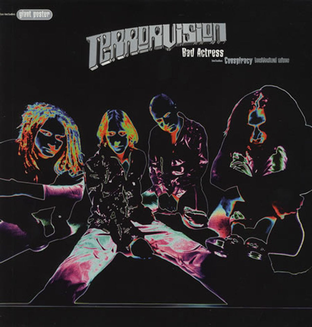 Terrorvision Bad Actress + Poster UK 12" vinyl single (12 inch record / Maxi-single) 12VEGAS13