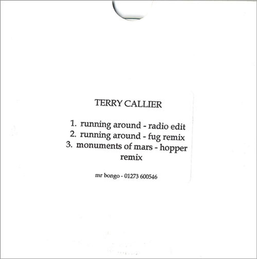 Terry Callier Running Around UK Promo CD-R acetate CD-R ACETATE