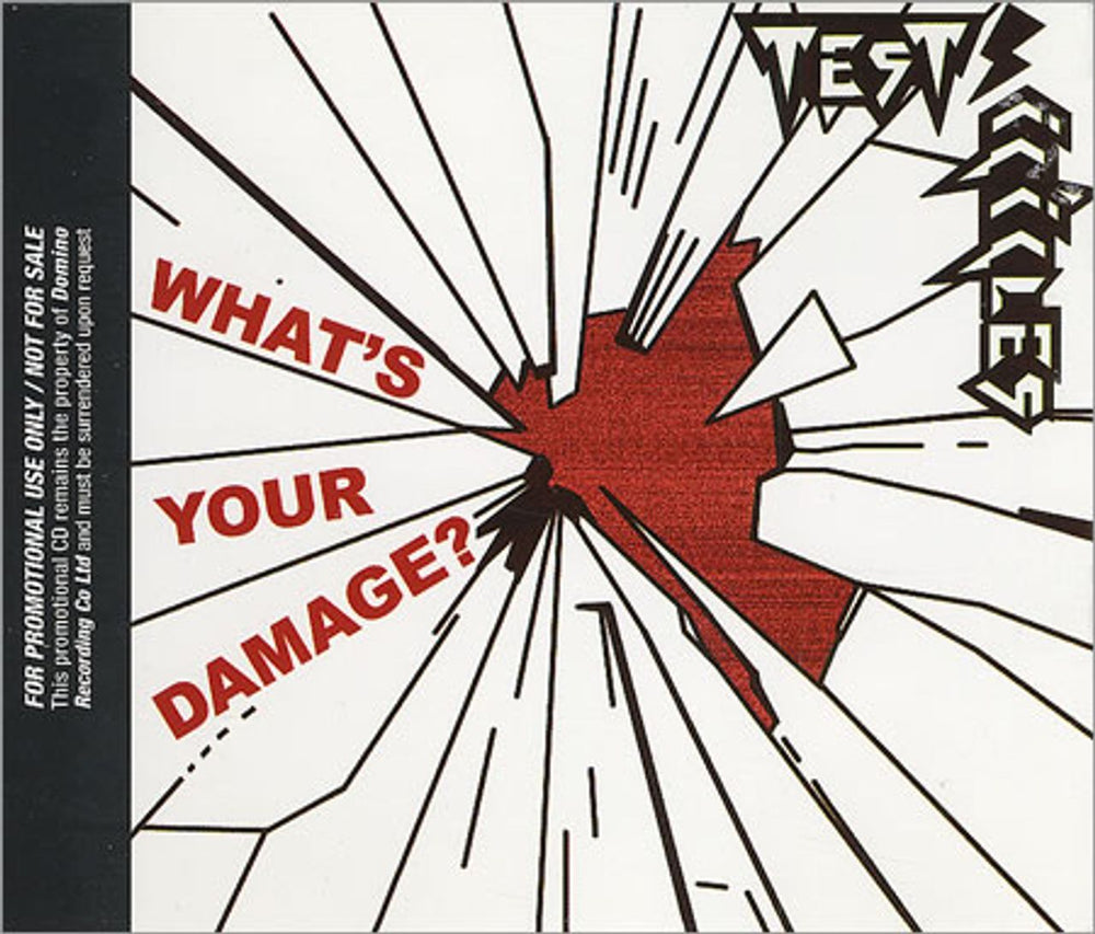 Test Icicles What's Your Damage UK Promo CD single (CD5 / 5") RUG217CDP