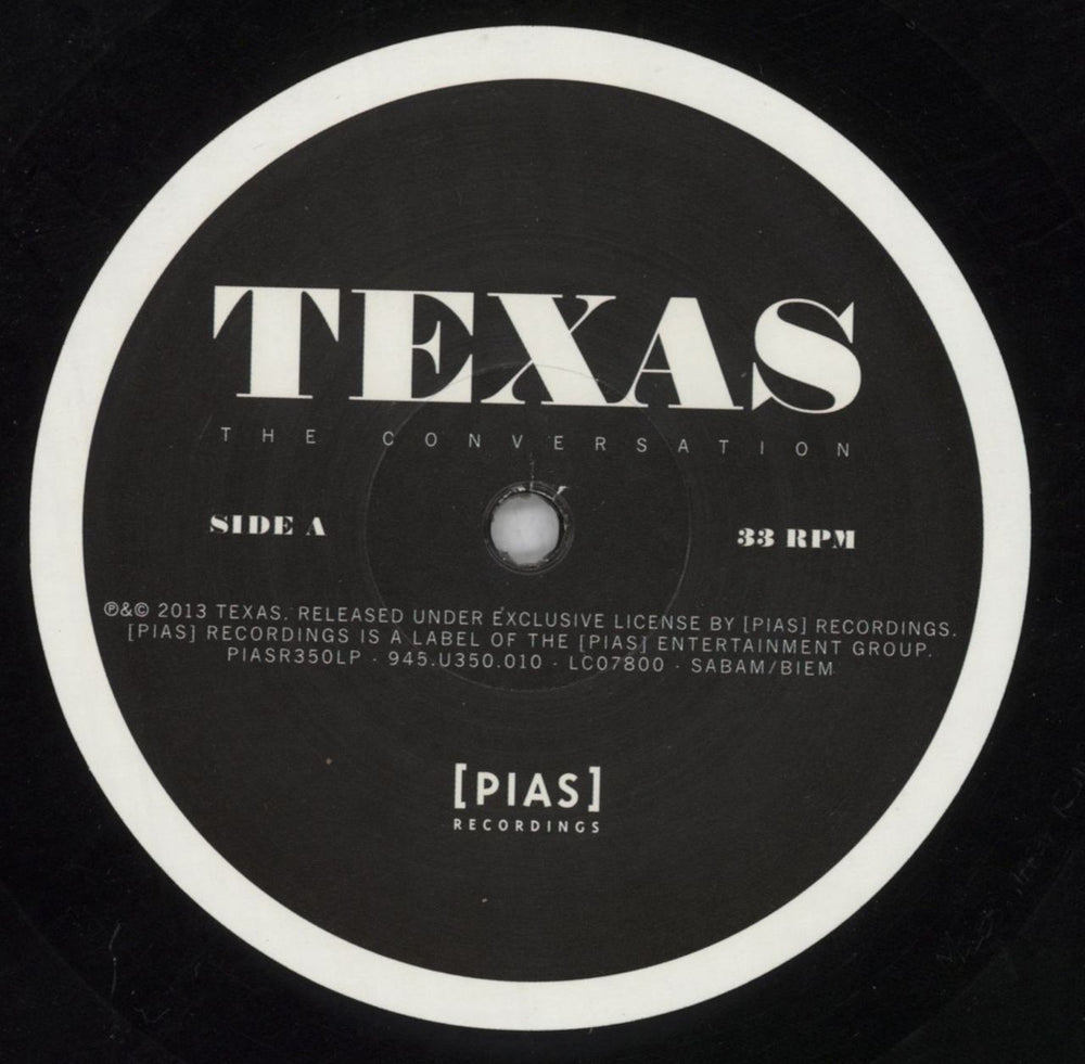 Texas The Conversation UK vinyl LP album (LP record) TEXLPTH818164