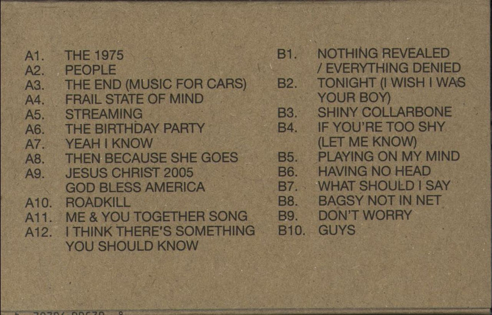 The 1975 Notes On A Conditional Form - Yellow Cassette UK cassette album 602508902024