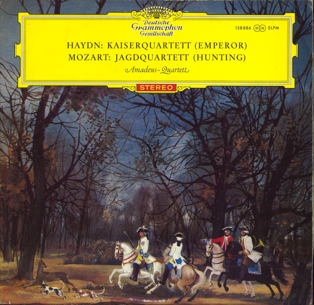 The Amadeus String Quartet Haydn: Kaiserquartett (Emperor) / Mozart: Jagdquartett (Hunting) German vinyl LP album (LP record) SLPM138886