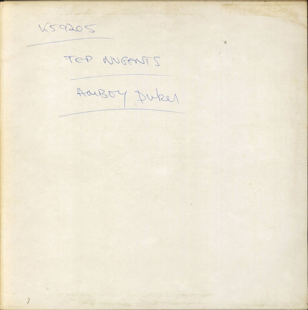 The Amboy Dukes (US) Tooth, Fang And Claw - Test Pressing UK vinyl LP album (LP record) K59205