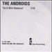 The Androids Do It With Madonna UK Promo CD-R acetate CD-R ACETATE