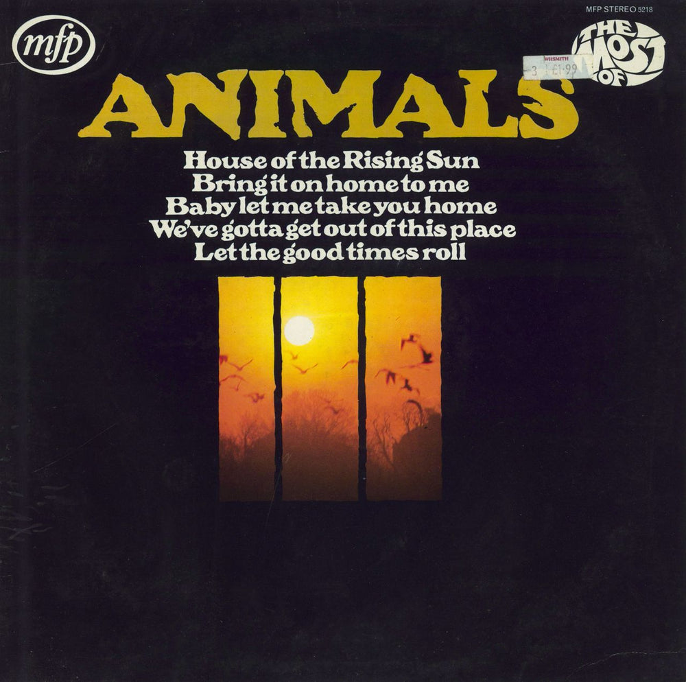 The Animals The Most Of The Animals - 3rd UK vinyl LP album (LP record) MFP5218