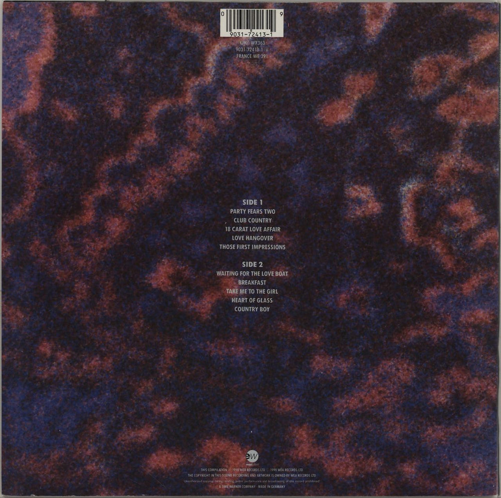 The Associates Popera - The Singles Collection German vinyl LP album (LP record) 090317241319