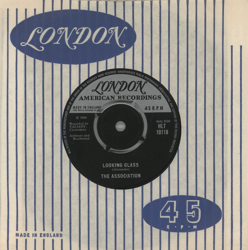 The Association No Fair At All UK 7" vinyl single (7 inch record / 45)