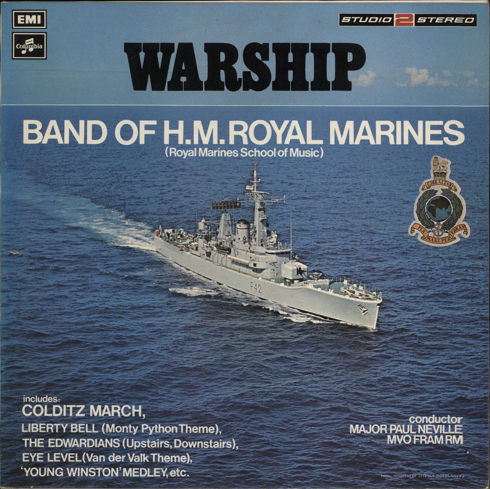 The Band Of H.M. Royal Marines Warship UK vinyl LP album (LP record) TWO413