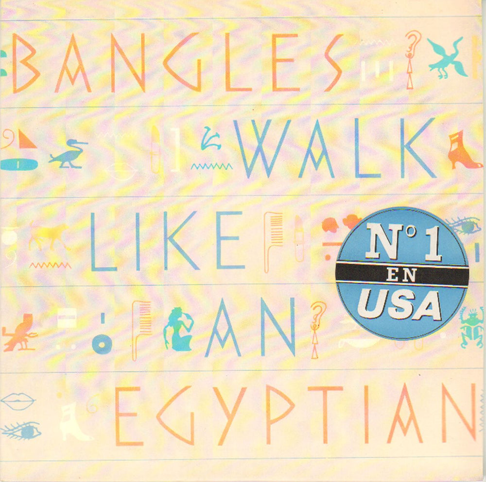 The Bangles Walk Like An Egyptian Spanish 7" vinyl single (7 inch record / 45) 6500497