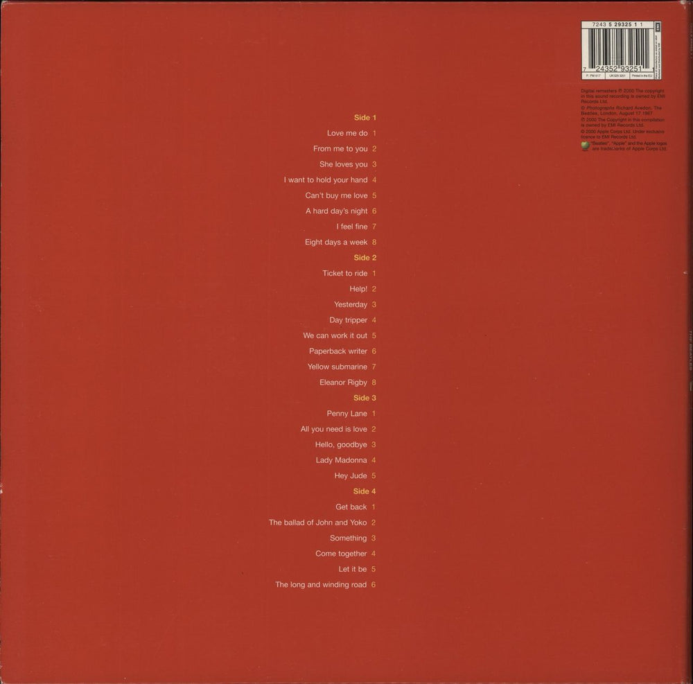 The Beatles 1 - One + Poster + Inserts - EX UK 2-LP vinyl record set (Double LP Album) 724352932511