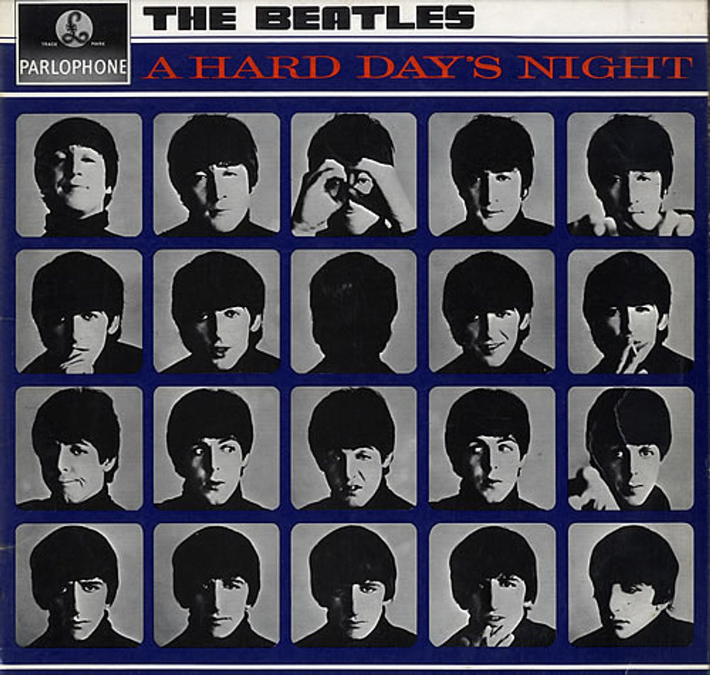 The Beatles A Hard Day's Night - 1 Box - EX UK vinyl LP album (LP record) PCS3058