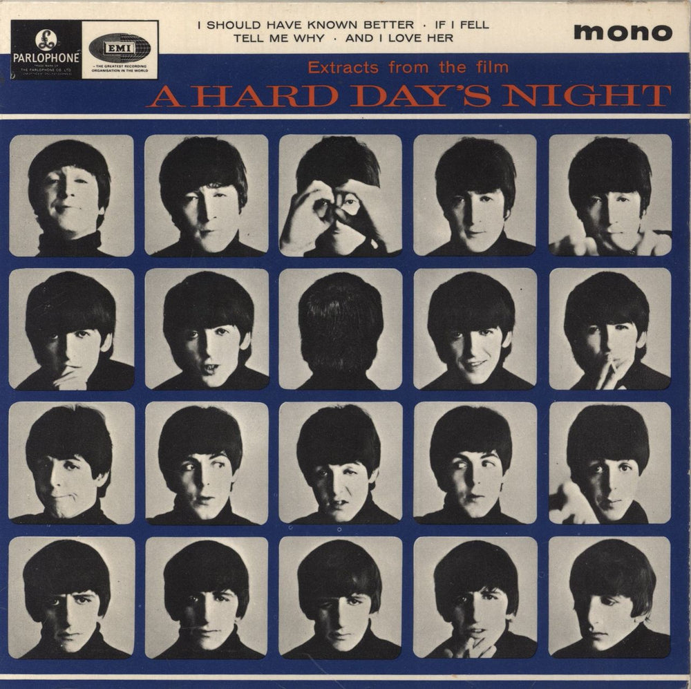 The Beatles A Hard Day's Night No. 1 EP - 1st [EJD] - EX UK 7" vinyl single (7 inch record / 45) GEP8920