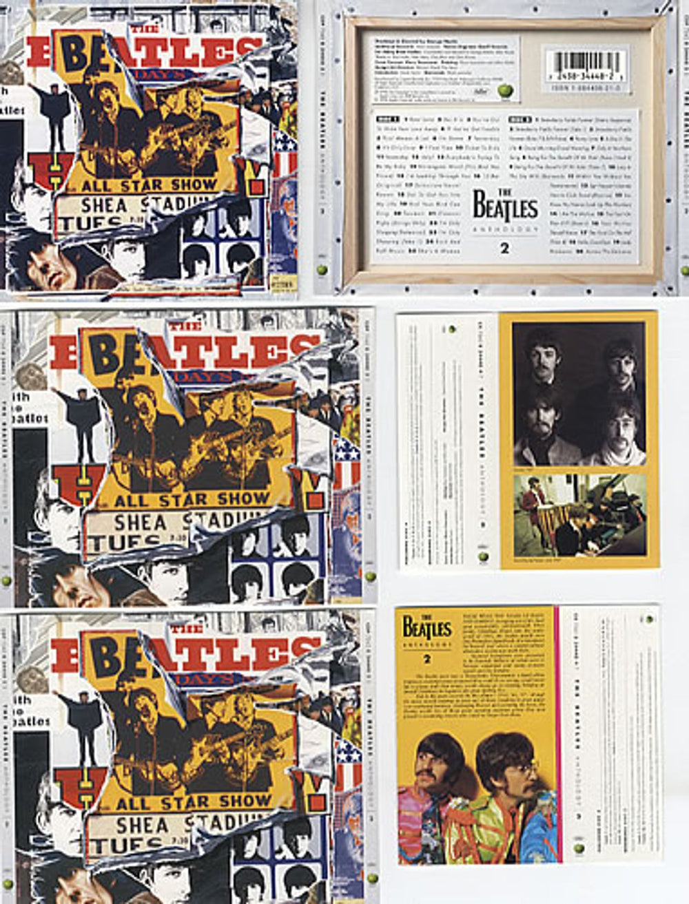 The Beatles Anthology 2 US memorabilia CD/CASSETTE SLEEVES