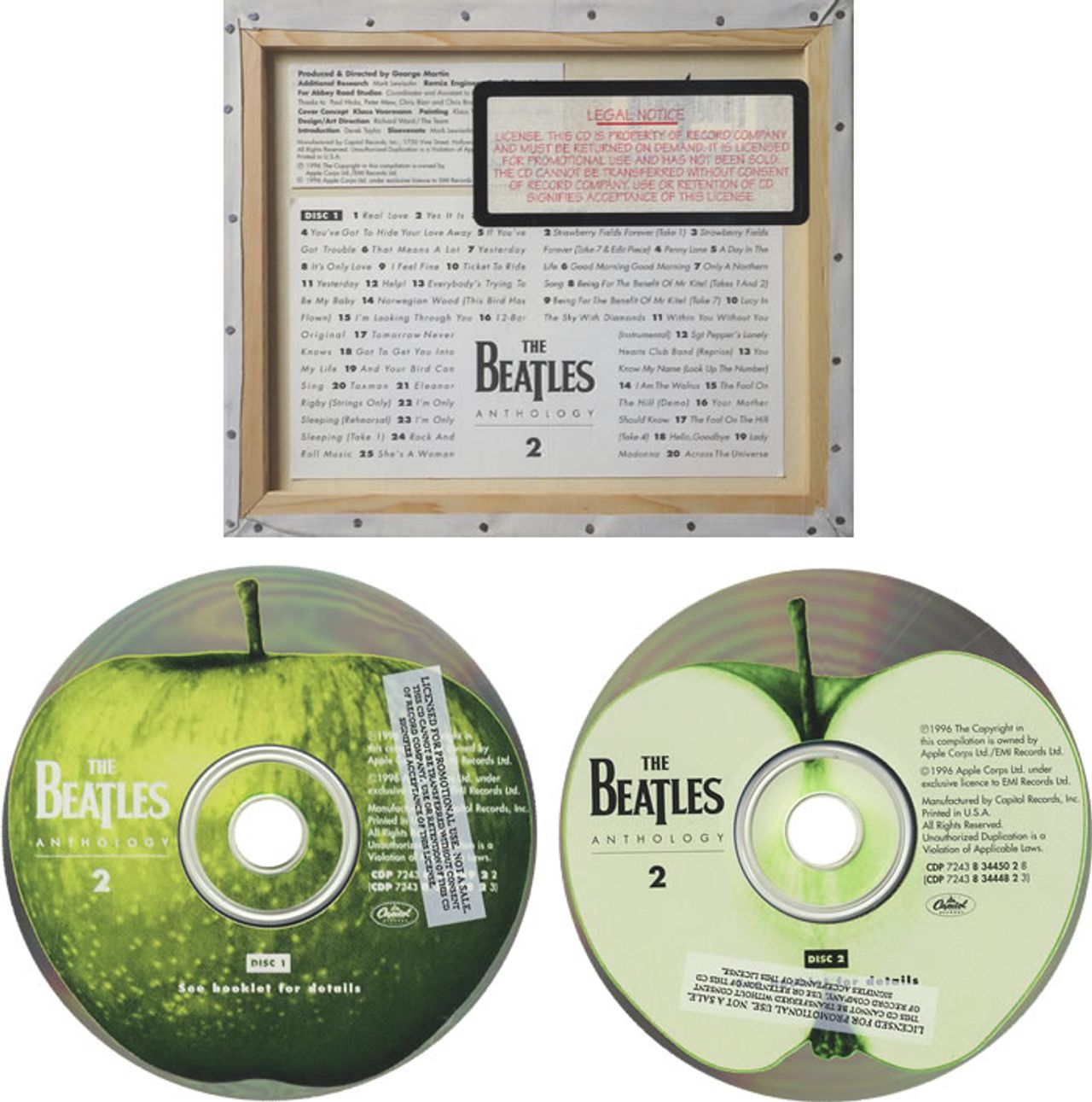 The Beatles Anthology 2 US Promo 2-CD album set