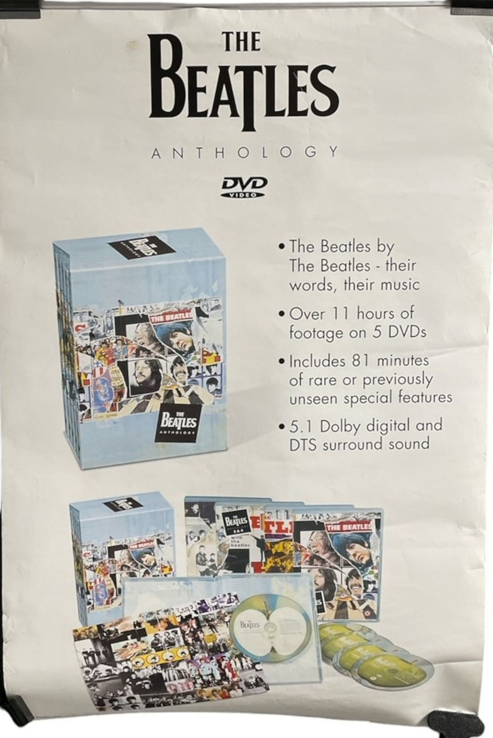 The Beatles Anthology DVD Poster UK Promo poster BTLPOAN787928