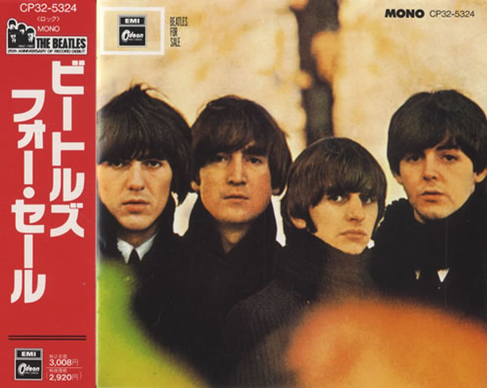 The Beatles Beatles For Sale - Red Obi-Strip Japanese CD album (CDLP) CP32-5324