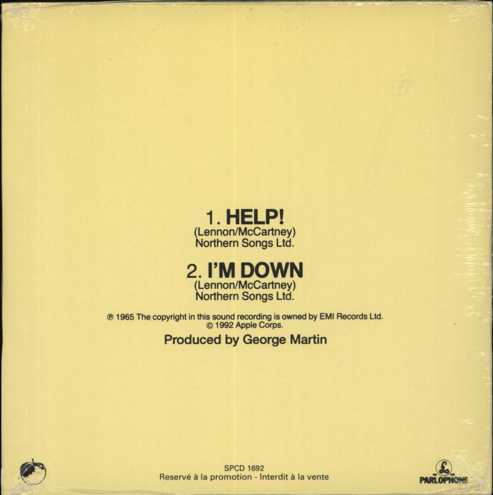 The Beatles Help! French Promo CD single (CD5 / 5")