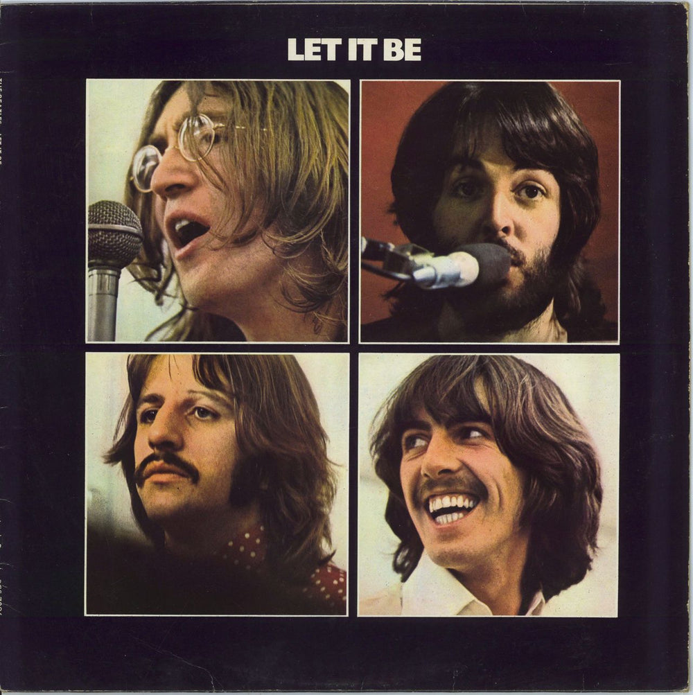 The Beatles Let It Be UK vinyl LP album (LP record) PCS7096