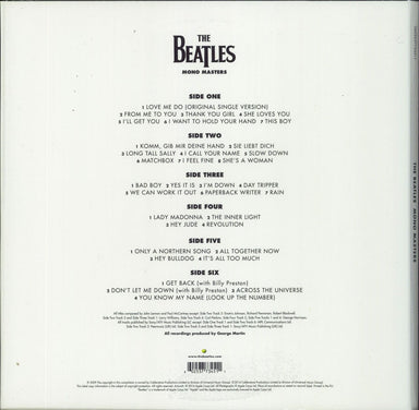 お得お買い得The Beatles MONO MASTERS 3枚組レコード 新品同様 洋楽