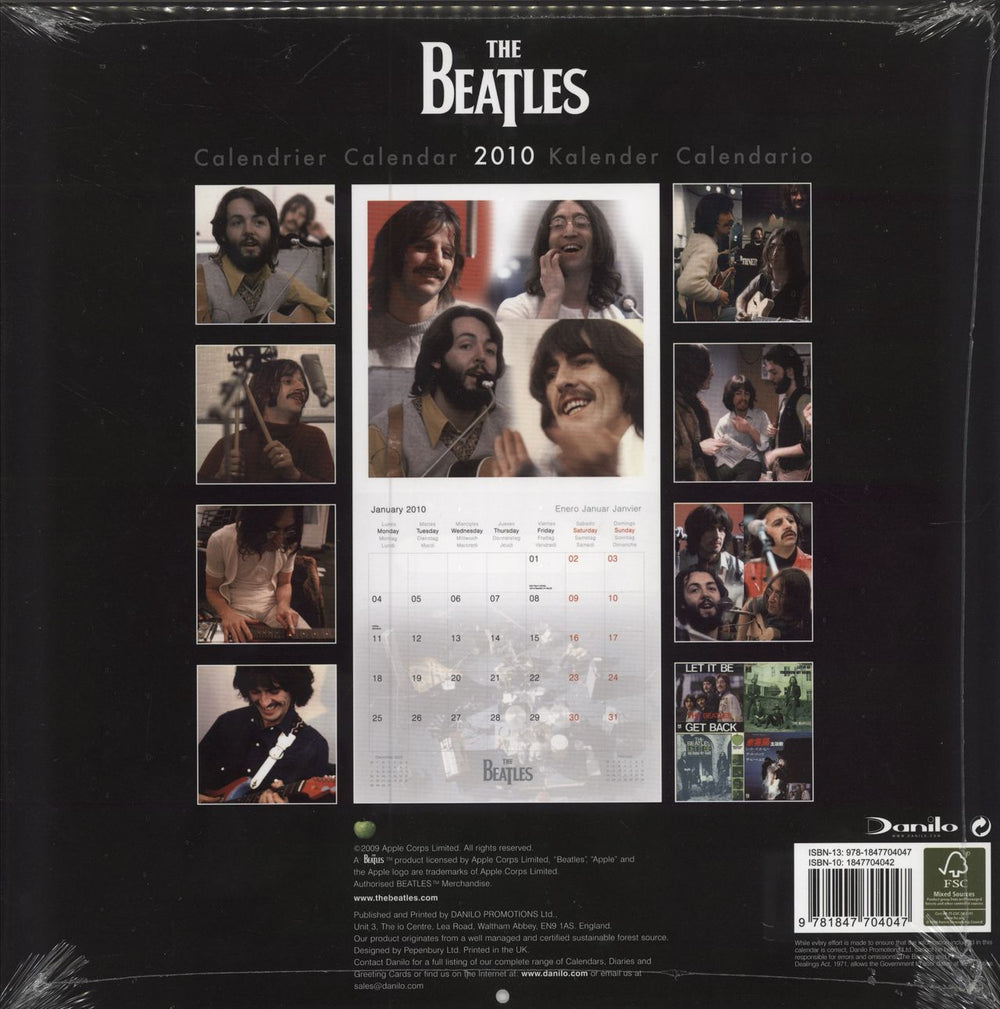 The Beatles Official Calendar 2010 UK calendar BTLCAOF476726