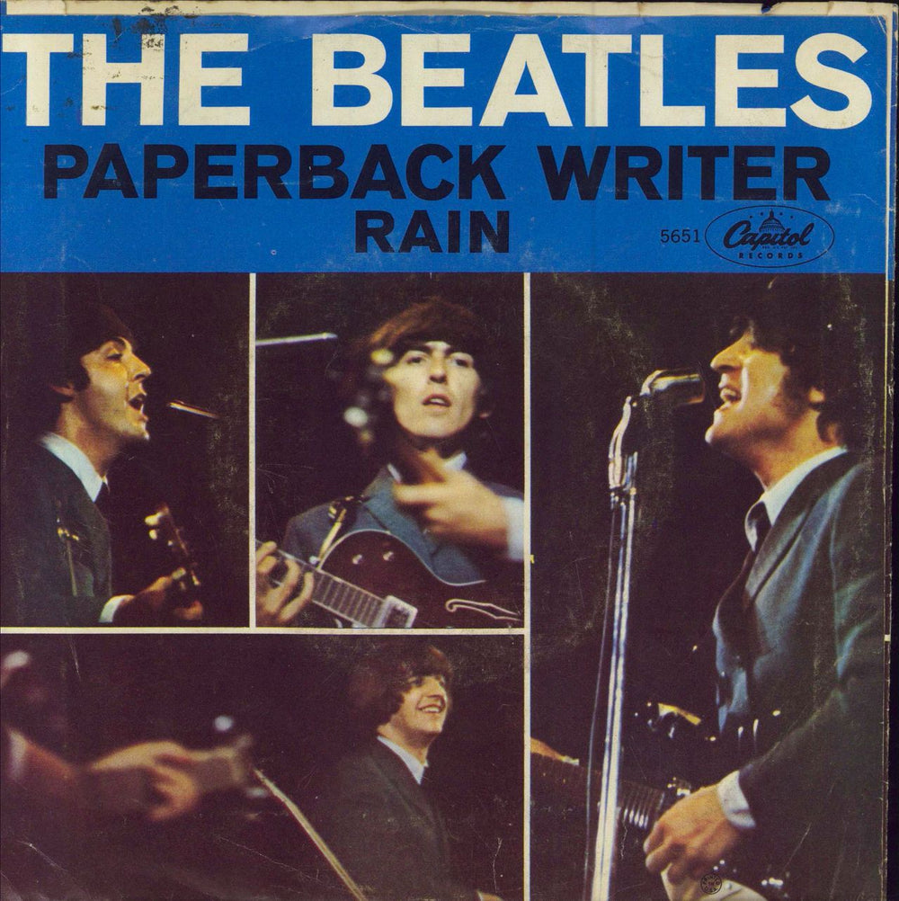 The Beatles Paperback Writer - P/S - VG US 7" vinyl single (7 inch record / 45) 5651