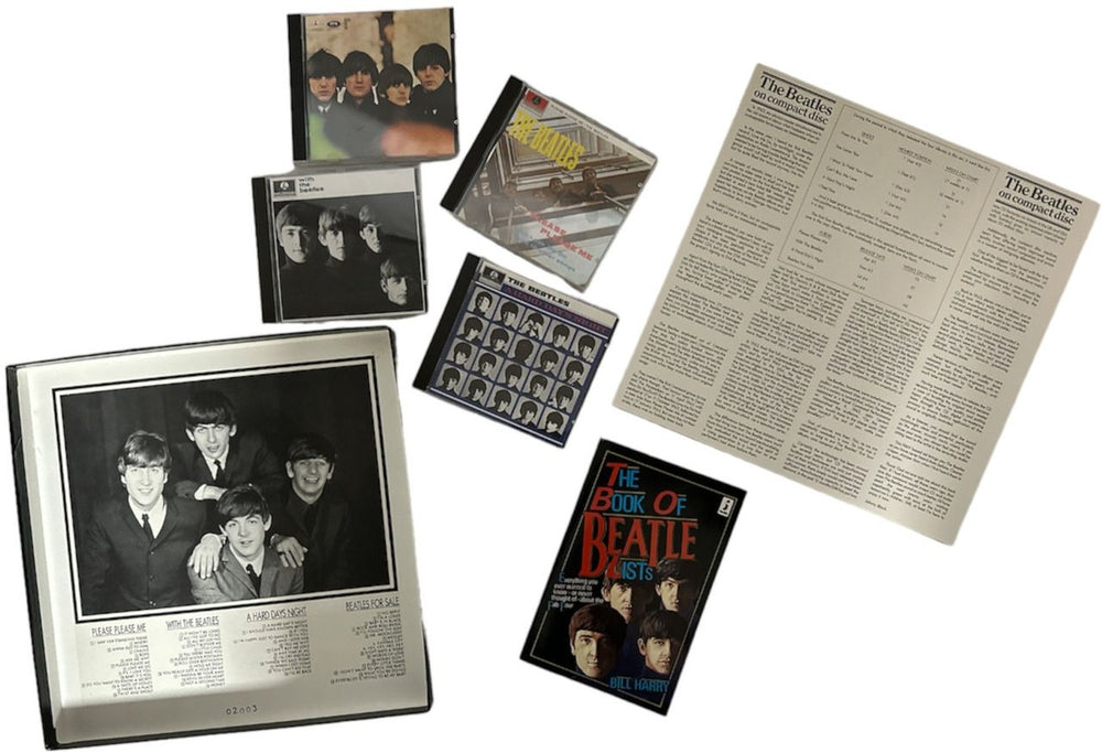 The Beatles Please Please Me / With The / A Hard Days Night / For Sale - Hypestickered UK CD Album Box Set BTLDXPL293510