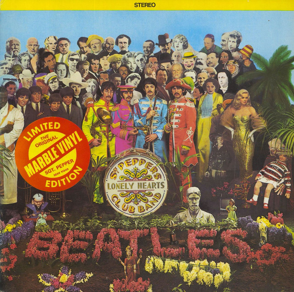 The Beatles Sgt. Pepper's - Marbled Vinyl + Sticker Canadian vinyl LP album (LP record) SEAV-11840