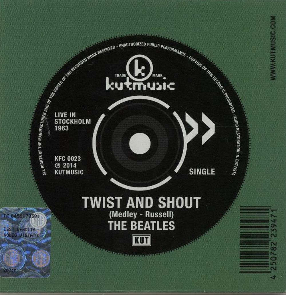 The Beatles She Loves You / Twist And Shout Italian CD single (CD5 / 5") BTLC5SH646616