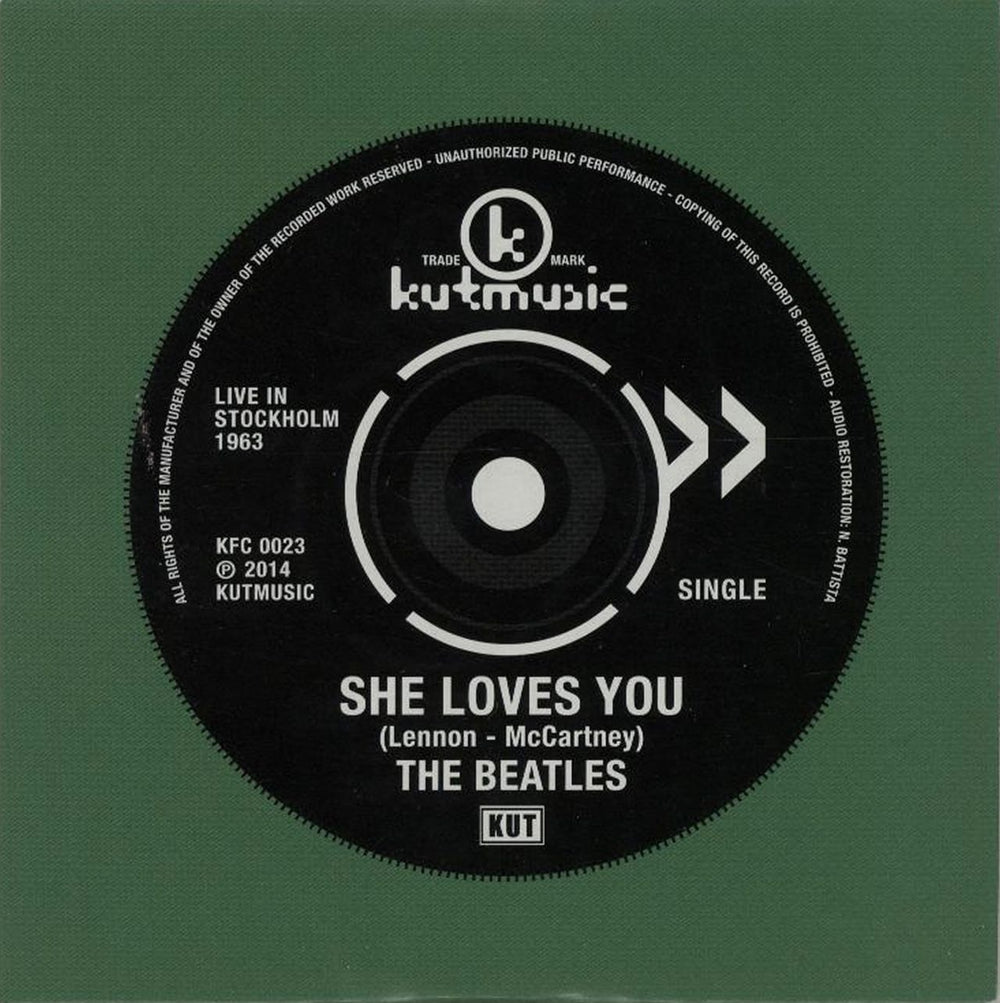 The Beatles She Loves You / Twist And Shout Italian CD single (CD5 / 5") KFC0023