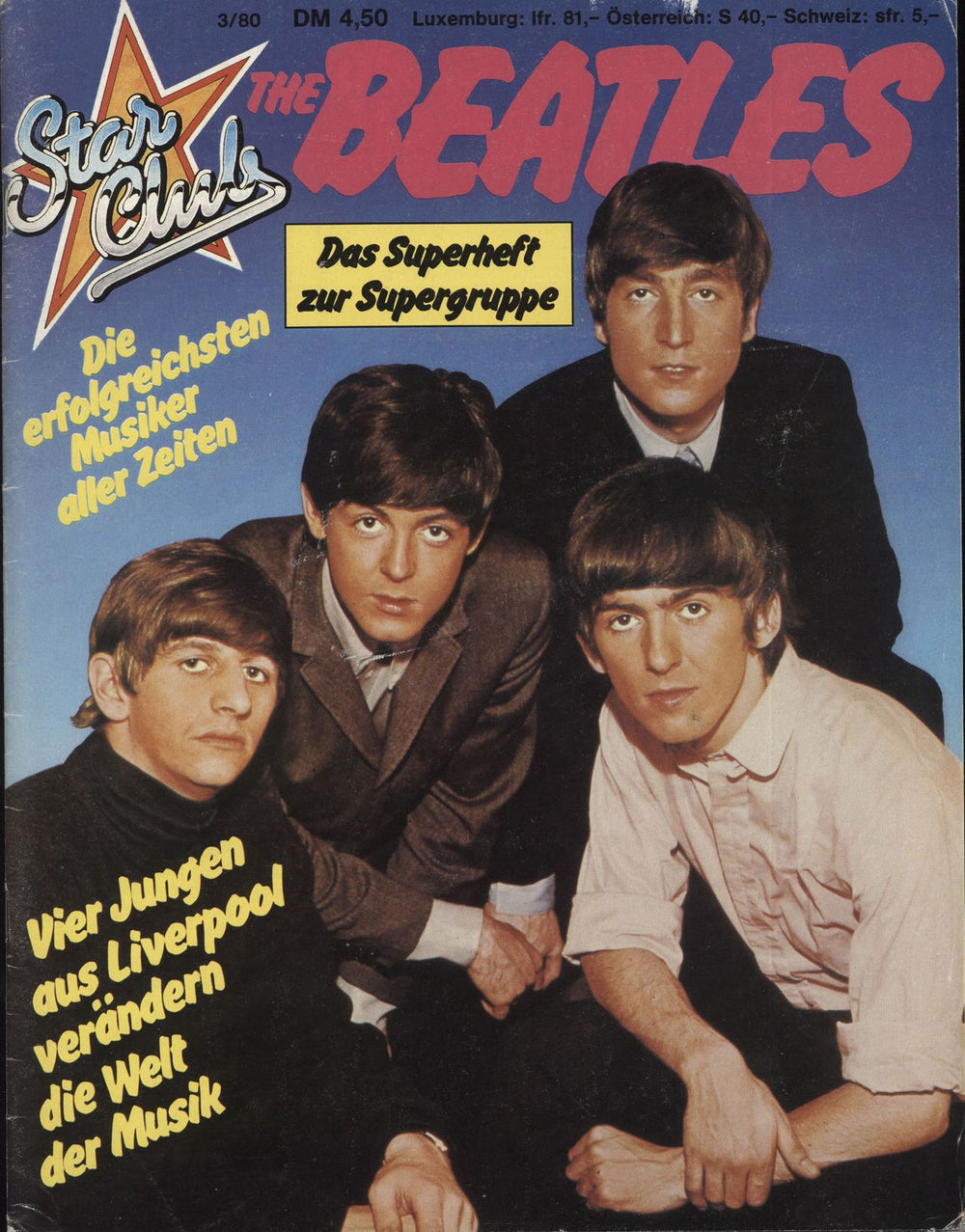 The Beatles Star Club German magazine 3/80