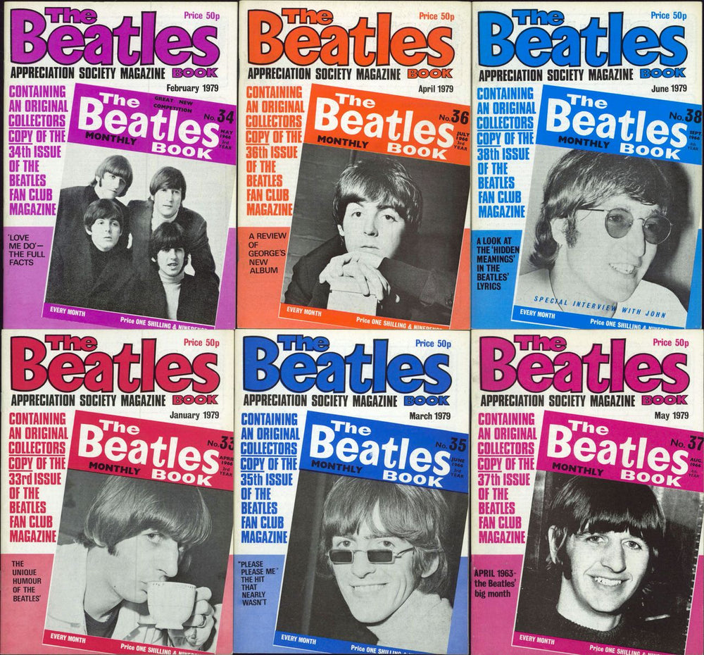 The Beatles The Beatles Book - 1979 - 12 Issues UK magazine TBB 1979