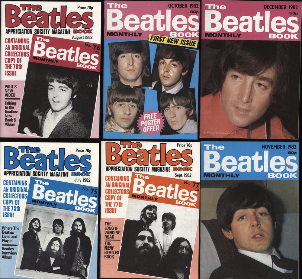 The Beatles The Beatles Book - 1982 - 12 Issues UK magazine BTLMATH578407