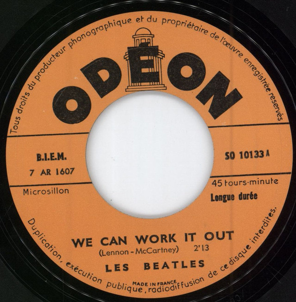 The Beatles We Can Work It Out - 1st French 7" vinyl single (7 inch record / 45) BTL07WE116993