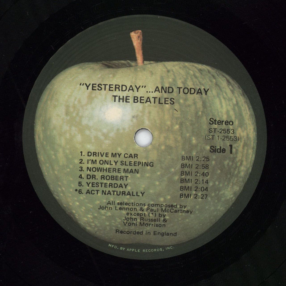 The Beatles Yesterday And Today - 2nd Apple + RIAA - VG US vinyl LP album (LP record)