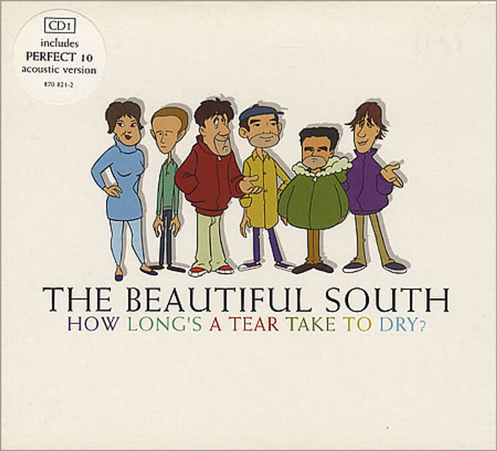 The Beautiful South How Long's A Tear Take To Dry - CD1 UK CD single (CD5 / 5") 870821-2