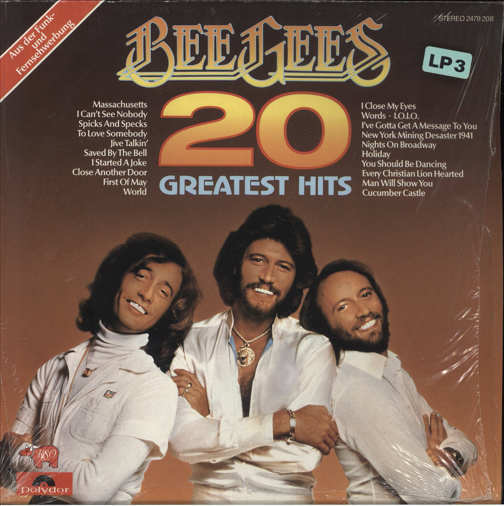 The Bee Gees 20 Greatest Hits German vinyl LP album (LP record) 2479208