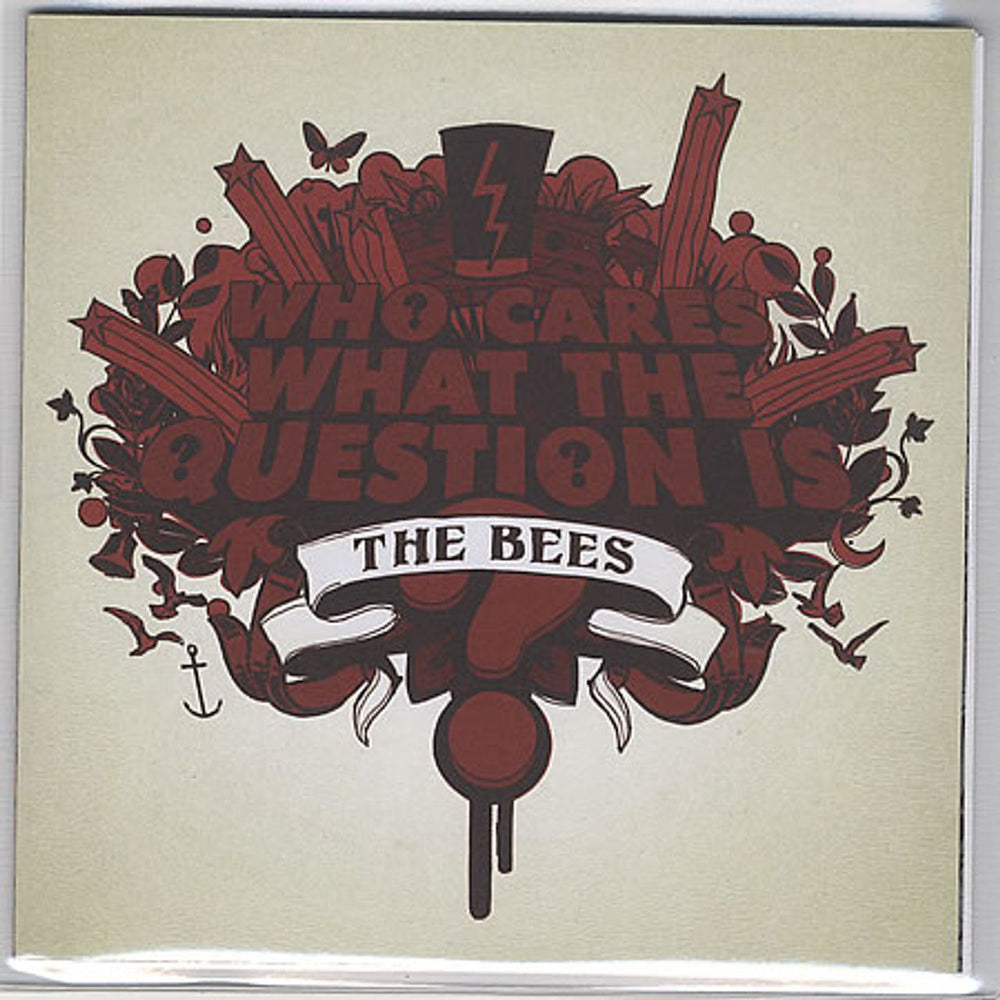 The Bees (00s) Who Cares What The Question Is? UK 7" vinyl single (7 inch record / 45) VSX1926