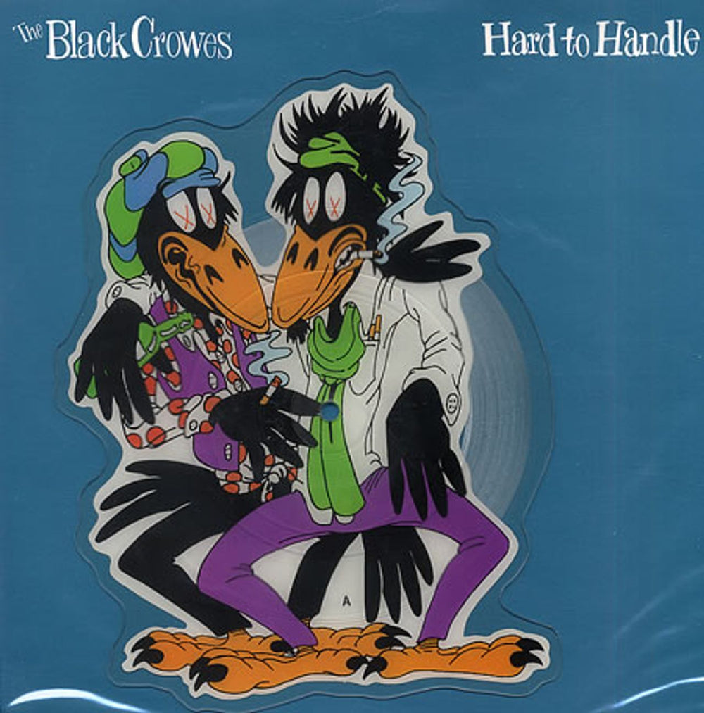 The Black Crowes Hard To Handle + Plinth/Backing Card UK shaped picture disc (picture disc vinyl record) DEFAP10