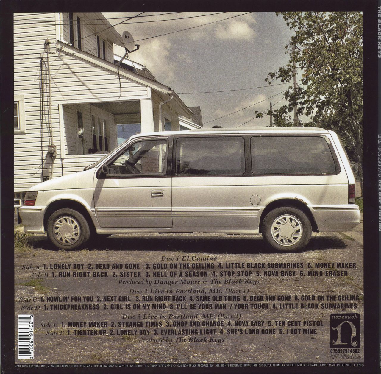 The Black Keys El Camino - White Van Cover - 10th Anniversary US 3-LP vinyl  set