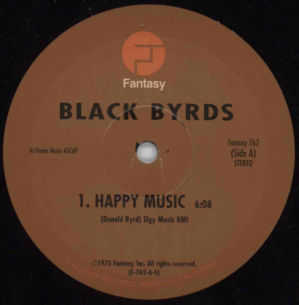 The Blackbyrds Happy Music US 12" vinyl single (12 inch record / Maxi-single) FANTASY762