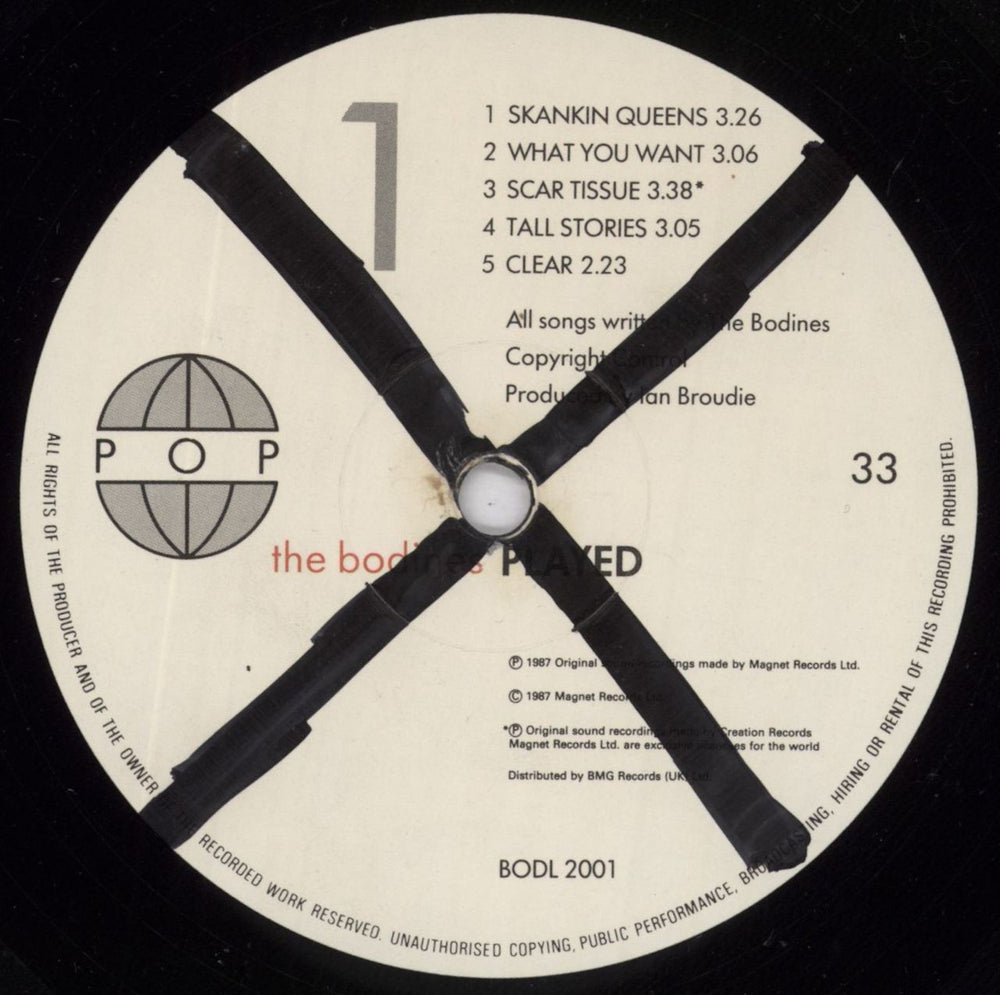 The Bodines Played + Publicity Photo u0026 Press Release - EX UK Vinyl LP —  RareVinyl.com