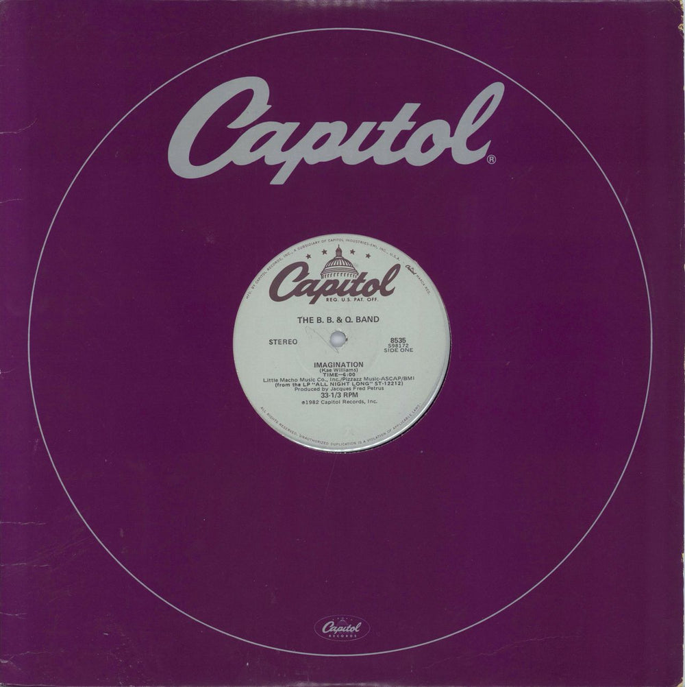 The Brooklyn Bronx And Queens Band Imagination US 12" vinyl single (12 inch record / Maxi-single) 8535