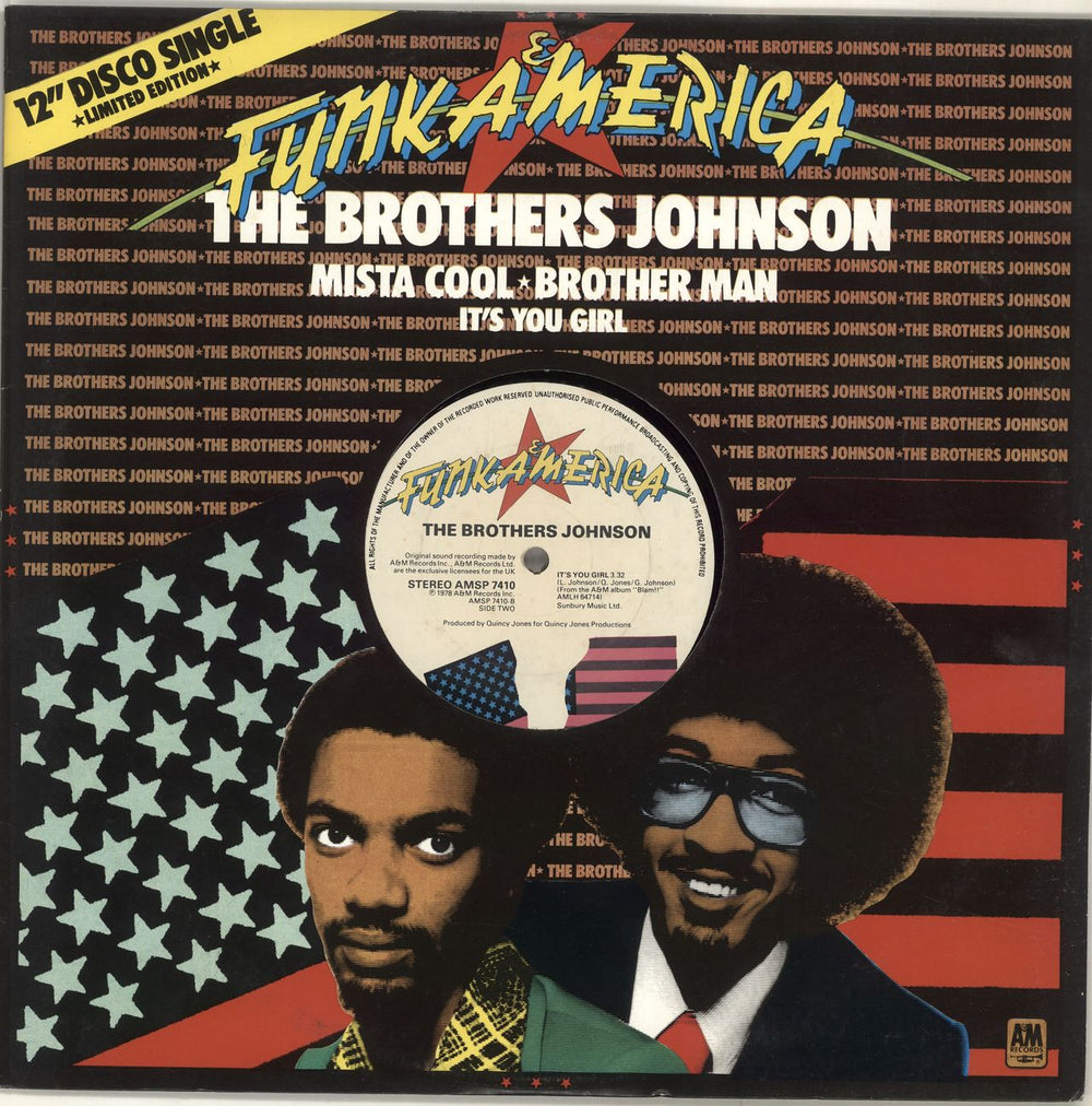 The Brothers Johnson Mista Cool UK 12" vinyl single (12 inch record / Maxi-single) AMSP7410