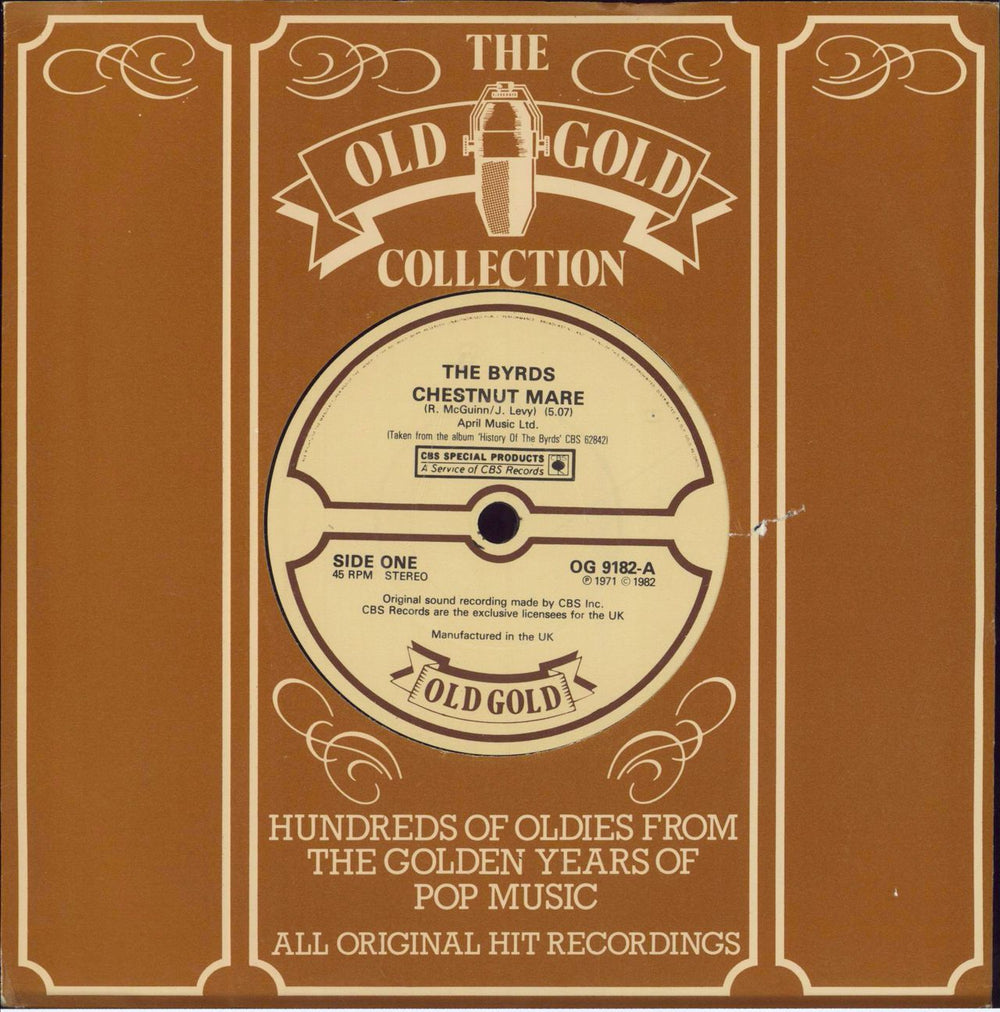 The Byrds Chestnut Mare UK 7" vinyl single (7 inch record / 45) OG9182
